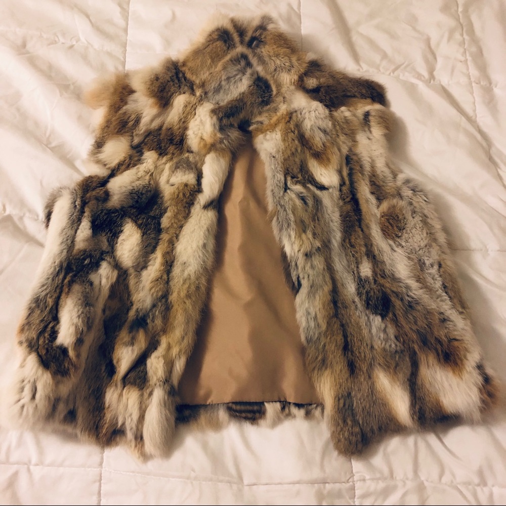 Real Fur Adrienne Landau Textured Fur Vest